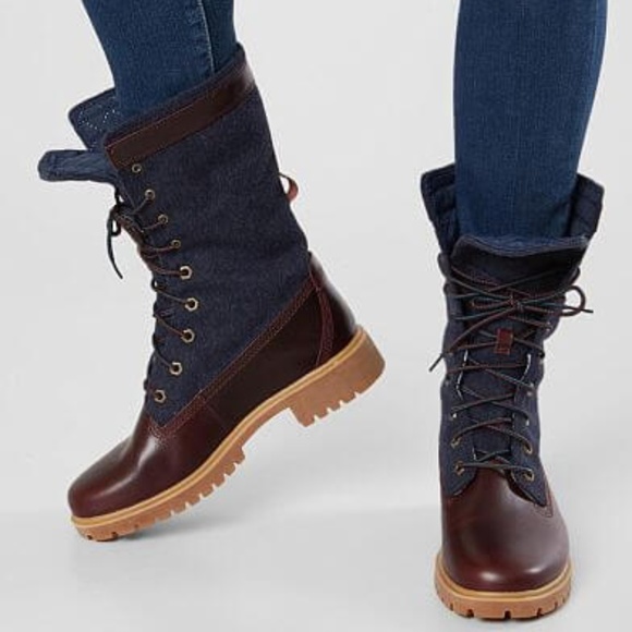 timberland gaiter boots on feet